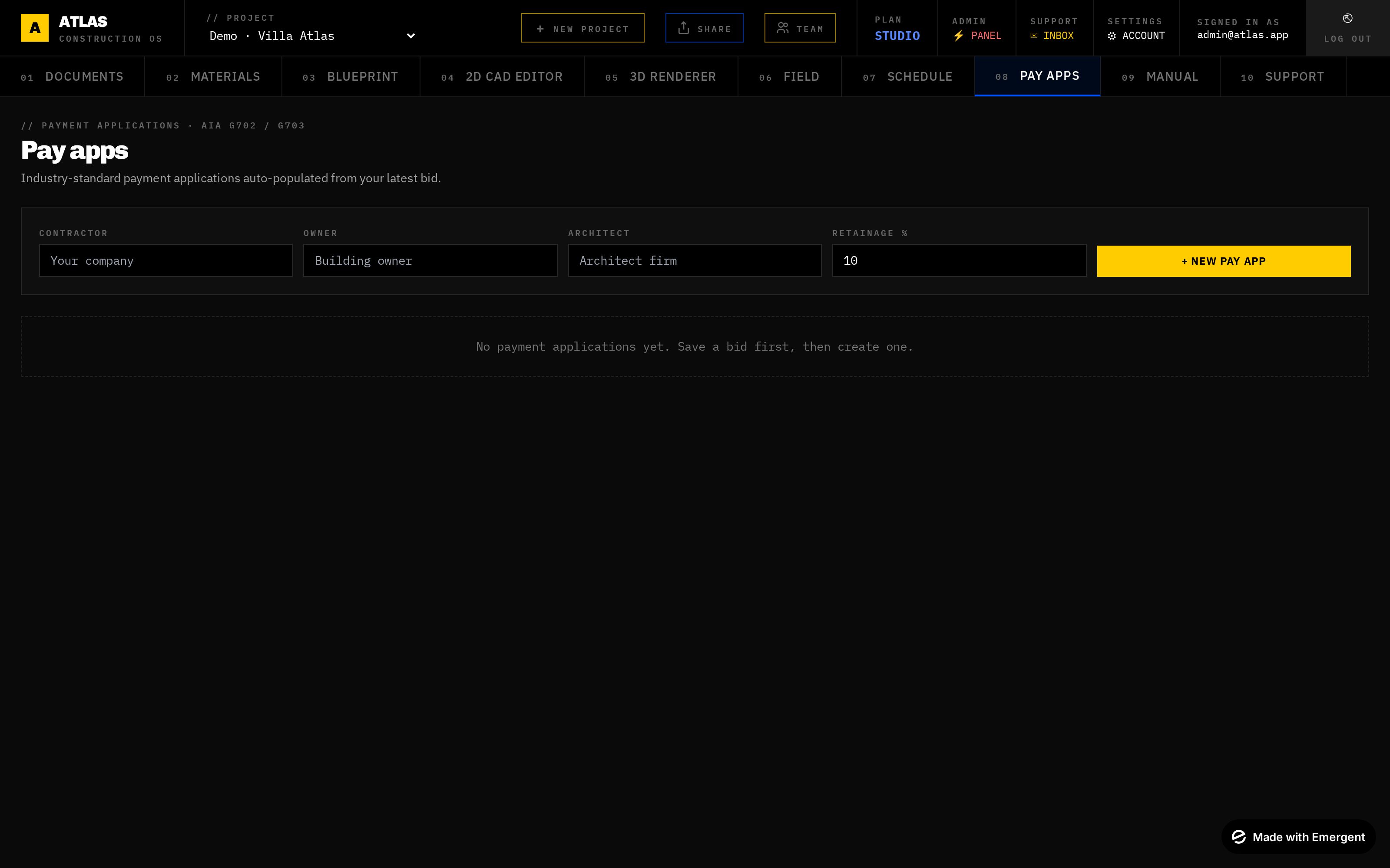 Atlas — Pay Apps